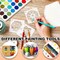 80-Pack Mandala Stencils (3 x 3 in) – Reusable Mini Mandala Painting Templates for DIY Crafts on Wood, Rocks, Furniture, Walls, Floors, Fabric & Tiles